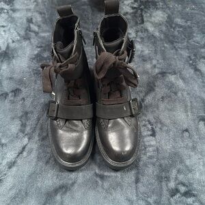 Women UGG biker boots Sz 7